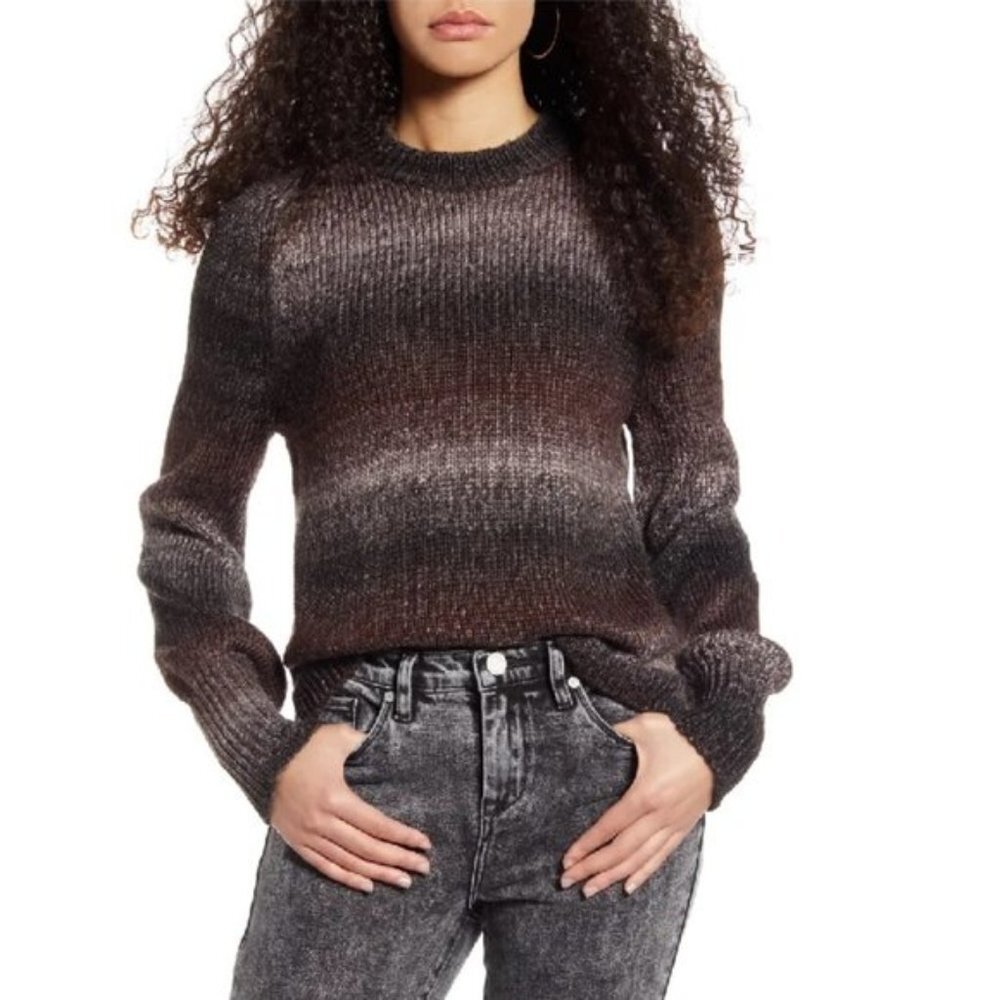 Bp. Ombre Metallic Stripe Sweater